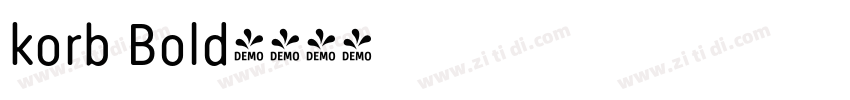 korb Bold字体转换